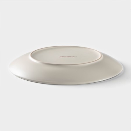 Board ceramic dining shade "pastel", d = 27 cm, color cream-brown-2