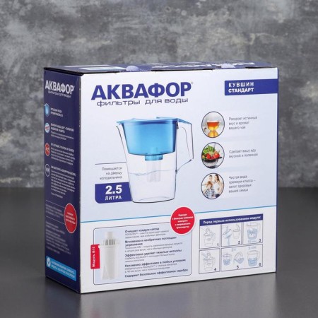 Filter-Kuvshin "Aquaphor-Standard", 2.5 l, blue color-4