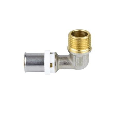 Aquasfera 8006-05, 26 mm x 3/4 "x 90 °, external thread, brass