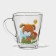 Mug "Funny Beasts", glass, 250 ml, in gift packaging, Mix drawing
