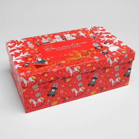 A set of gift boxes 5 in 1 "Nutcracker", 32.5 x 20 x 12.5 - 22 x 14 x 8.5 cm, New Year-3