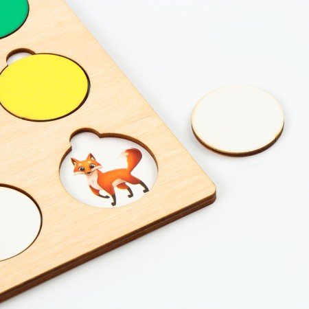 Board developing game for children "Hide and hide. Find animals "-4