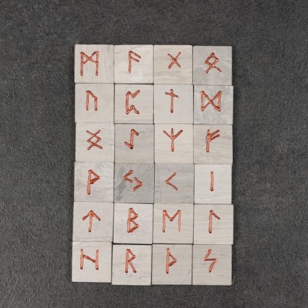 Set "Scandinavian runes", marble, 25 runes-1