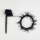 Garland “thread” 4.5 m with nozzles “chamomile”, IP44, dark thread, 30 LED, glow of multi, 2 modes, solar battery