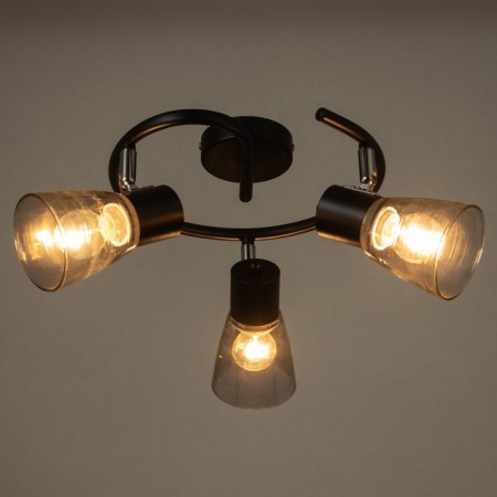 Rondor chandelier 3he14 40W Black 43x43x17 cm-2