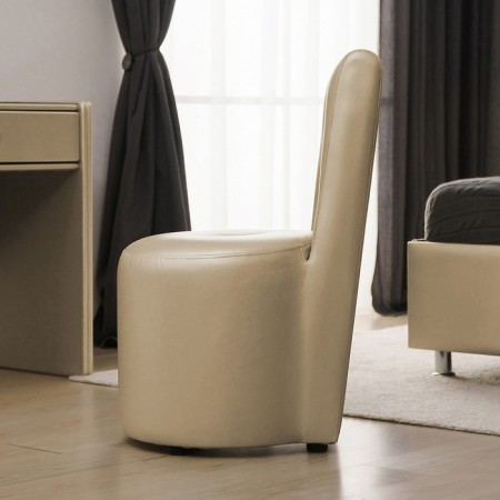 Rondel chair, 500 × 550 × 915 mm, eco -leather, vanilla souffle color-2