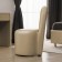 Rondel chair, 500 × 550 × 915 mm, eco -leather, vanilla souffle color