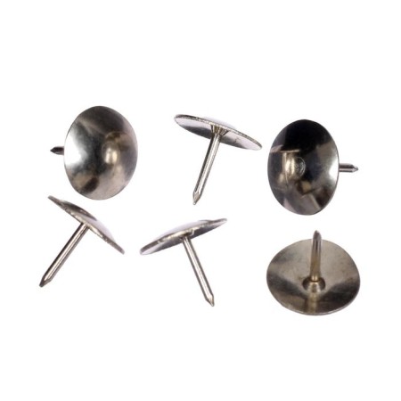 Office buttons of nickelled 10.5 mm, 50 pieces, Devente, in a cardboard box-1
