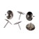Office buttons of nickelled 10.5 mm, 50 pieces, Devente, in a cardboard box
