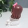 Souvenir Polystone "Baby with a white cat - yoga" 5.5x4.5 cm