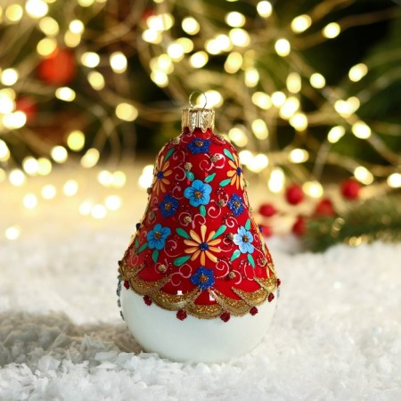 Christmas decoration "Matryoshka" h- 12 cm, mix-1