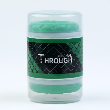 Masterbator of the through oka-hoods Through Normal, silicone, green-7
