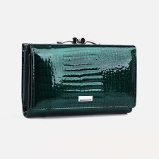 Wallet on magnets, green color