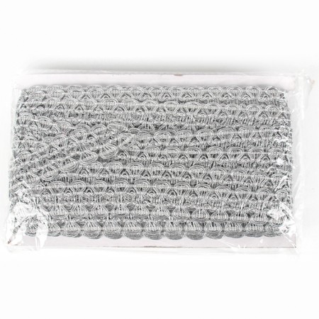 Wicker silver braid in a roll 20 meters-3