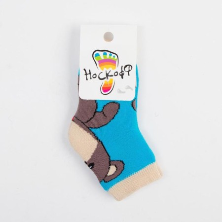 Noski children's terry, turquoise color, size 12-14-3