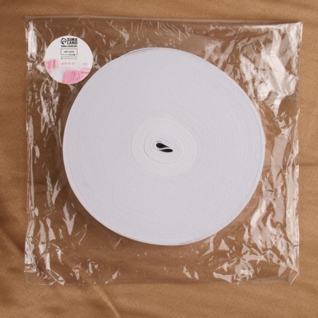 Knitted elastic, 30 mm, 25 ± 2 m, white color-2