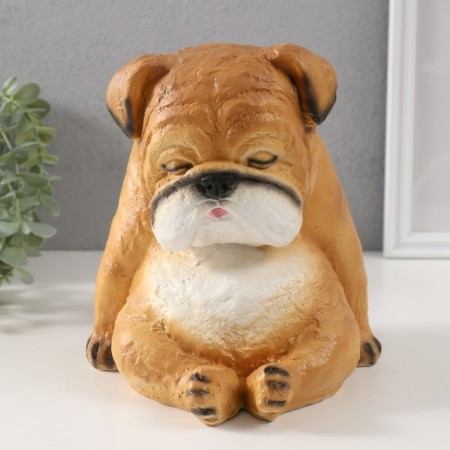 The piggy bank "Boldog with manual painting" Height 17 cm, width 16 cm, length 18 cm.-1