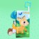 Lesfly-tail book book, with ponytails, from 3 months