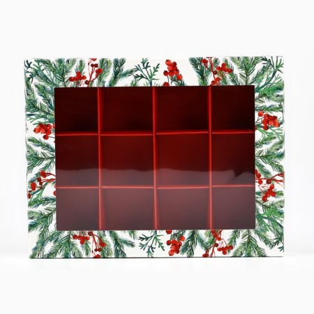 Folding box under 12 sweets "New Year's aroma", 14.4 x 18.4 x 3.8 cm, New Year-2