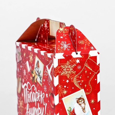 Gift Folding Box "New Toditsa Red" 17 x 7 x 25 cm-4