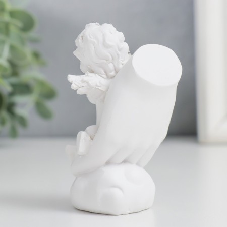 Polystone souvenir "Snowthrough angel in the palm" MIX 8x4.5x4 cm-3