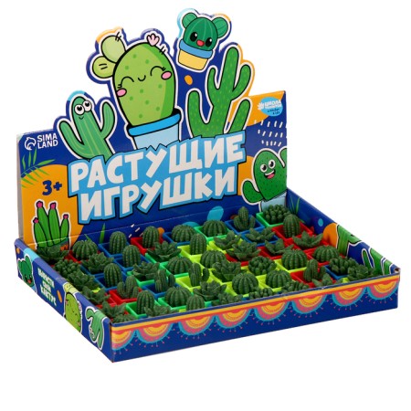 Growing figures "Cactus in a pot", mix-1
