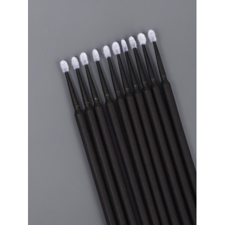 Micro -shoes for extensing and laminating eyelashes, set - 10 pcs, 9.5 cm, black color-2