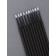 Micro -shoes for extensing and laminating eyelashes, set - 10 pcs, 9.5 cm, black color