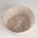 Kashpo wicker, d25xh10cm, white, bamboo