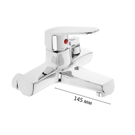Accoona A6369 bath mixer, single -leaf, short spout, silumin, chrome-1