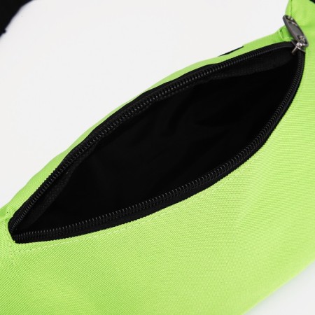 Lightning waist bag, external pocket, light green color-4