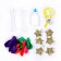 Set for creativity "New Year's garland of threads with your own hands"