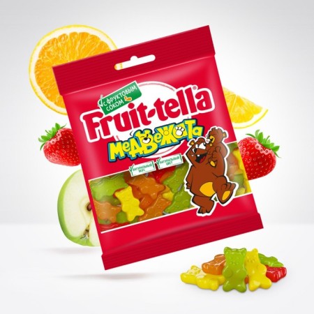 Marmalade Fruittella, Bear, 70 g