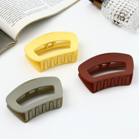 Hair crab "Leon" Geometry Classic matte, 9 cm, mix-2