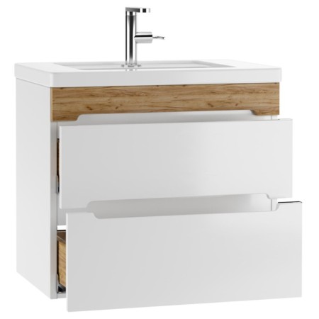 Domino Tumba Maestro under the Mario 60 sink, suspended, with 2 upper boxes-1