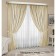 Set of curtains "Canvas", size 200x250 cm, 2 pcs, color light-beige