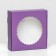 Gift box team with a window, 11.5 x 11.5 x 3 cm, lilac
