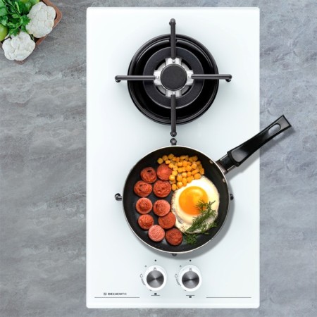 Hon surface Delvento V30N20C011, gas, 2 burners, white-4