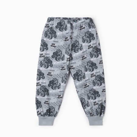 Pajamas for a boy, gray color, height 98 cm-4