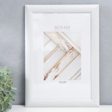 Фоторамка пластик "МИРАМ" 20х30 см 647261-8, белый (пластиковый экран)