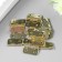 Loop for the casket metal with rounded corners (set 15 pcs) 1.7x1.9 cm