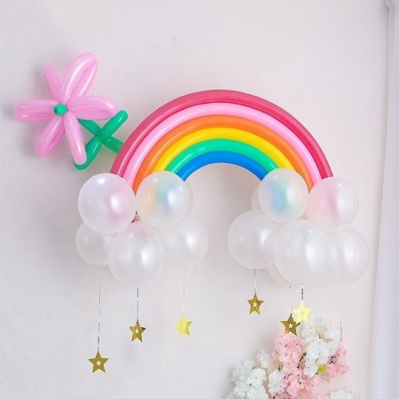 Latex ball 12 ", crystal, transparent, set of 50 pcs.-1