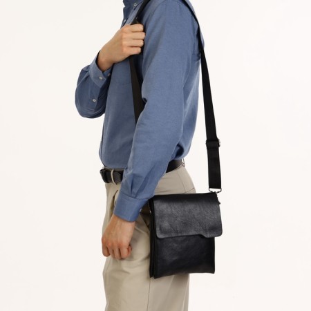 Male bag, black color-7
