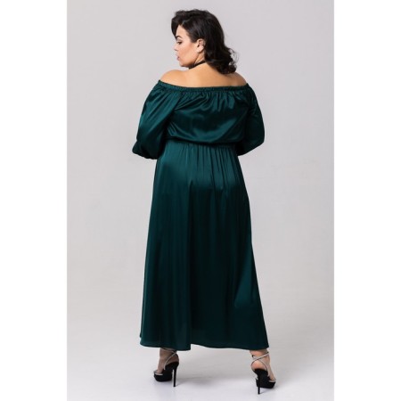 Women's dress, size 64, green color-5