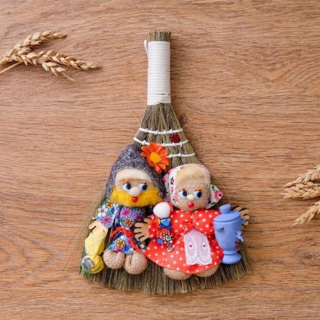 Brumber amulet, married couple, mix 25x25x2 cm-5