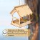 DIM DIM DIM DIM DIM Wooden Bird Disconstructor, 12 × 17.5 × 14.5 cm, Greengo