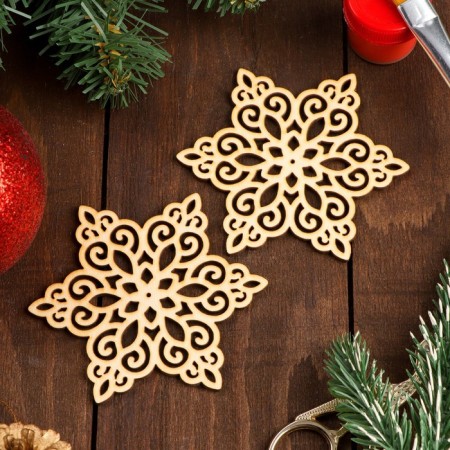 Set of coffee cups "Snowflake", 2pcs, 95mm