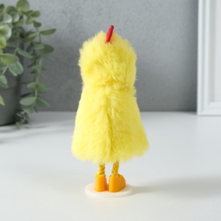 Interior doll "Girl in a chicken costume" 6x7x13.5 cm-3