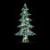 New Year's decor with backlight "New Year's spruce" 9 × 5 × 19 cm, green