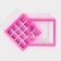 Box for sweets, confectionery packaging, 16 cells, “fuchsia” 17.7 x 17.7 x 3.8 cm